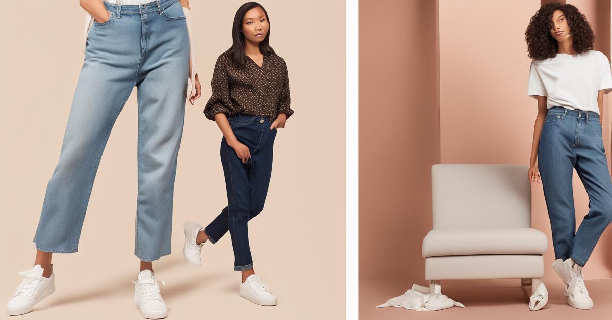 Dwa style z jeansami mom fit: casualowy i elegancki, pokazujące ich wszechstronność.